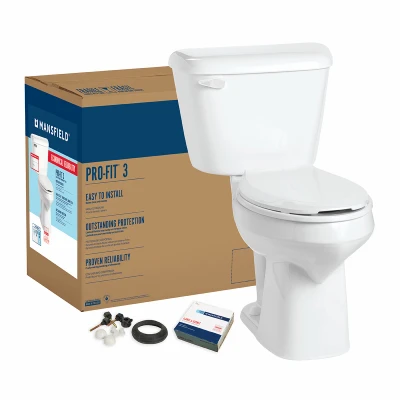 Pro-Fit 3 Toilet Kit, Elongated, Bone