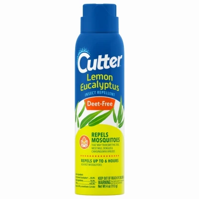 Mosquito Repellent, Plant-Based Lemon Eucalyptus, 4-oz. Aerosol