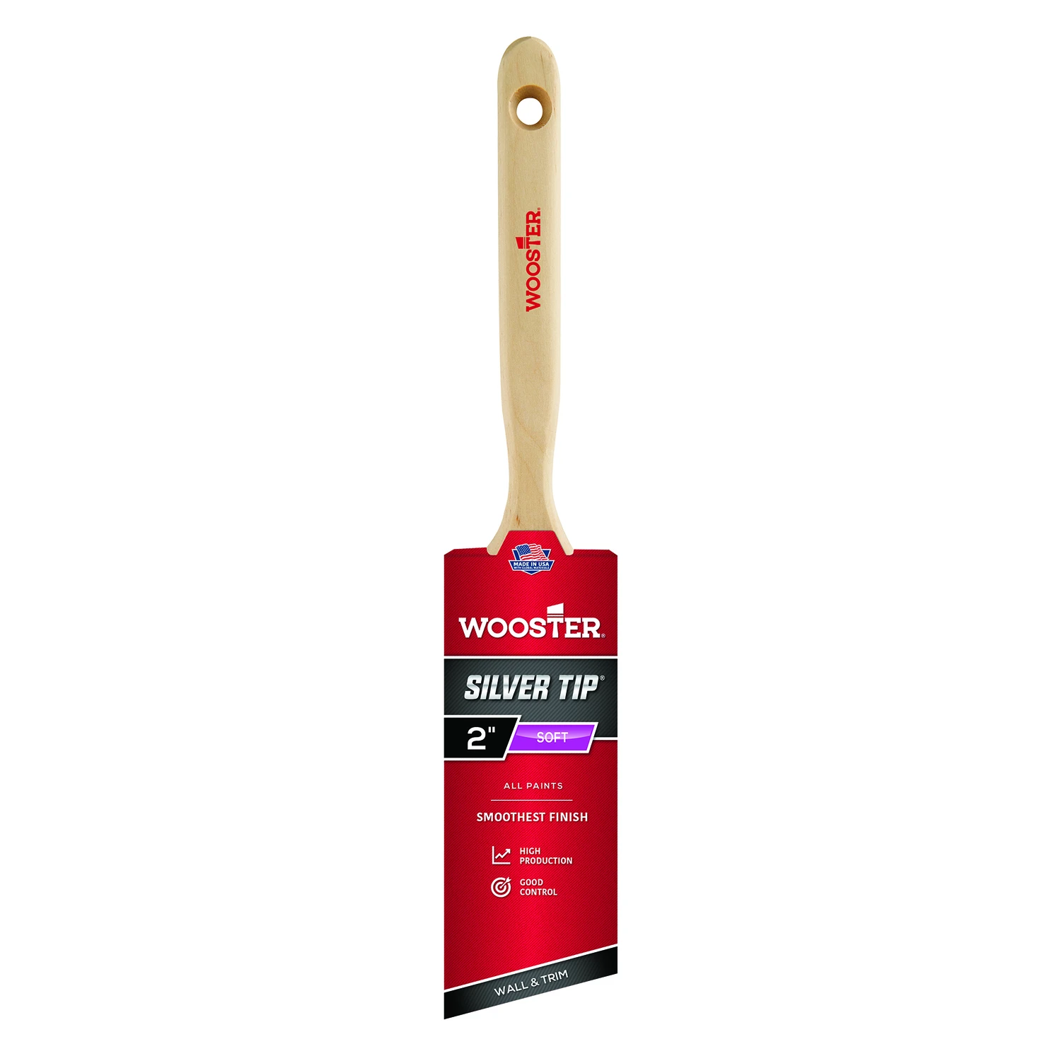Silver Tip Angle Sash Paint Brush, 2-In.
