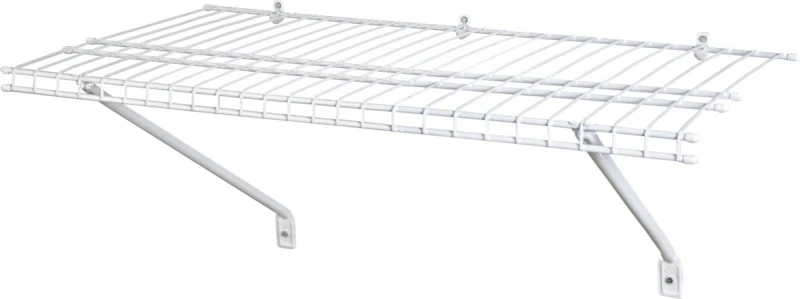 All-Purpose Wire Shelf Kit, White, 3-Ft. x 12-In.