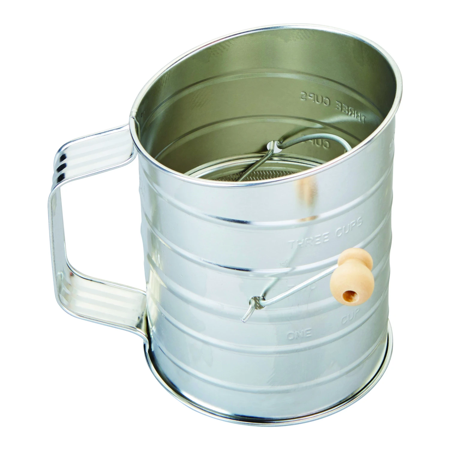 3-Cup Steel Flour Sifter