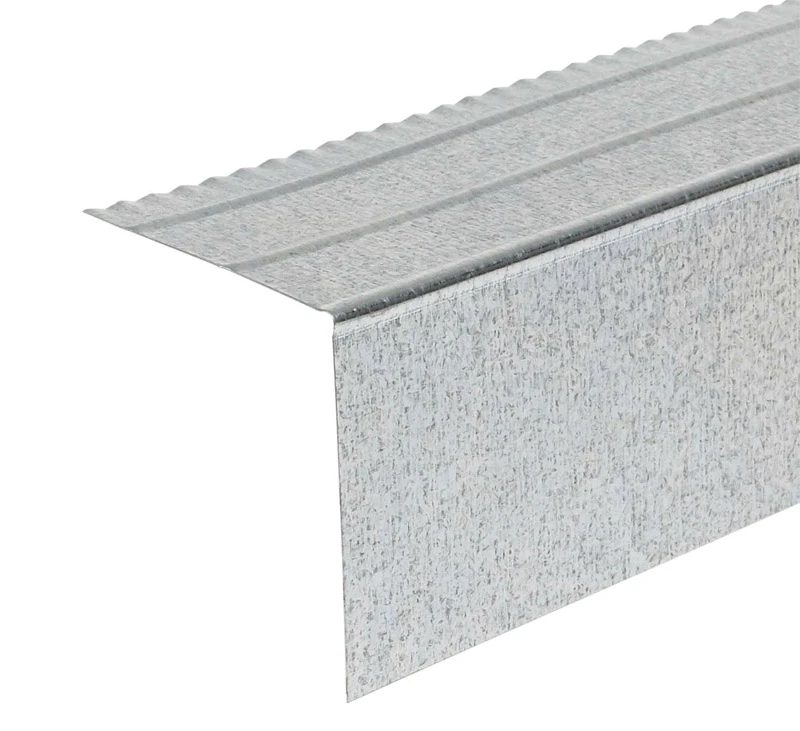 Drip Edge, Mill Finish Galvanized, E4, 2 x 2 In. x 10 Ft.