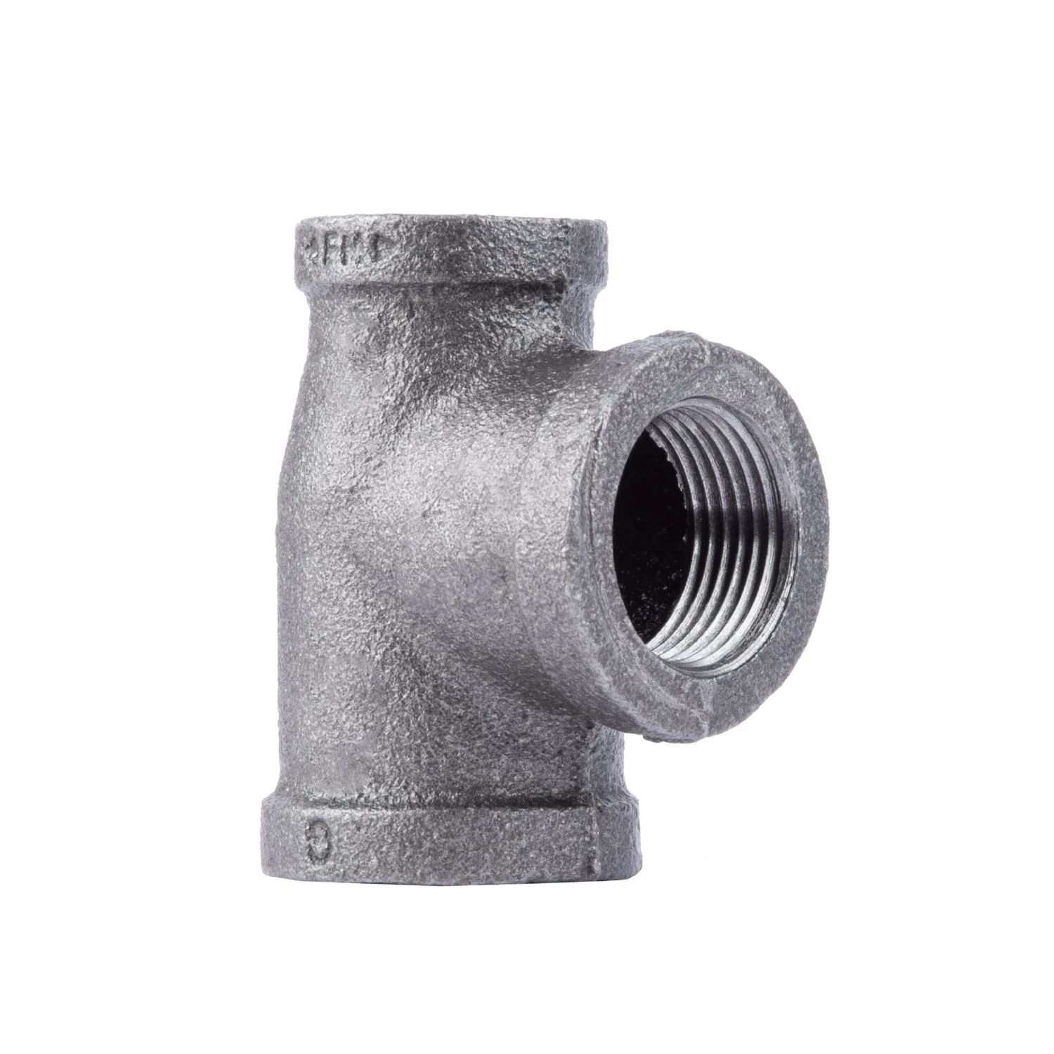 1 x 3/4 x 1 In. Black Pipe Reducing Tee