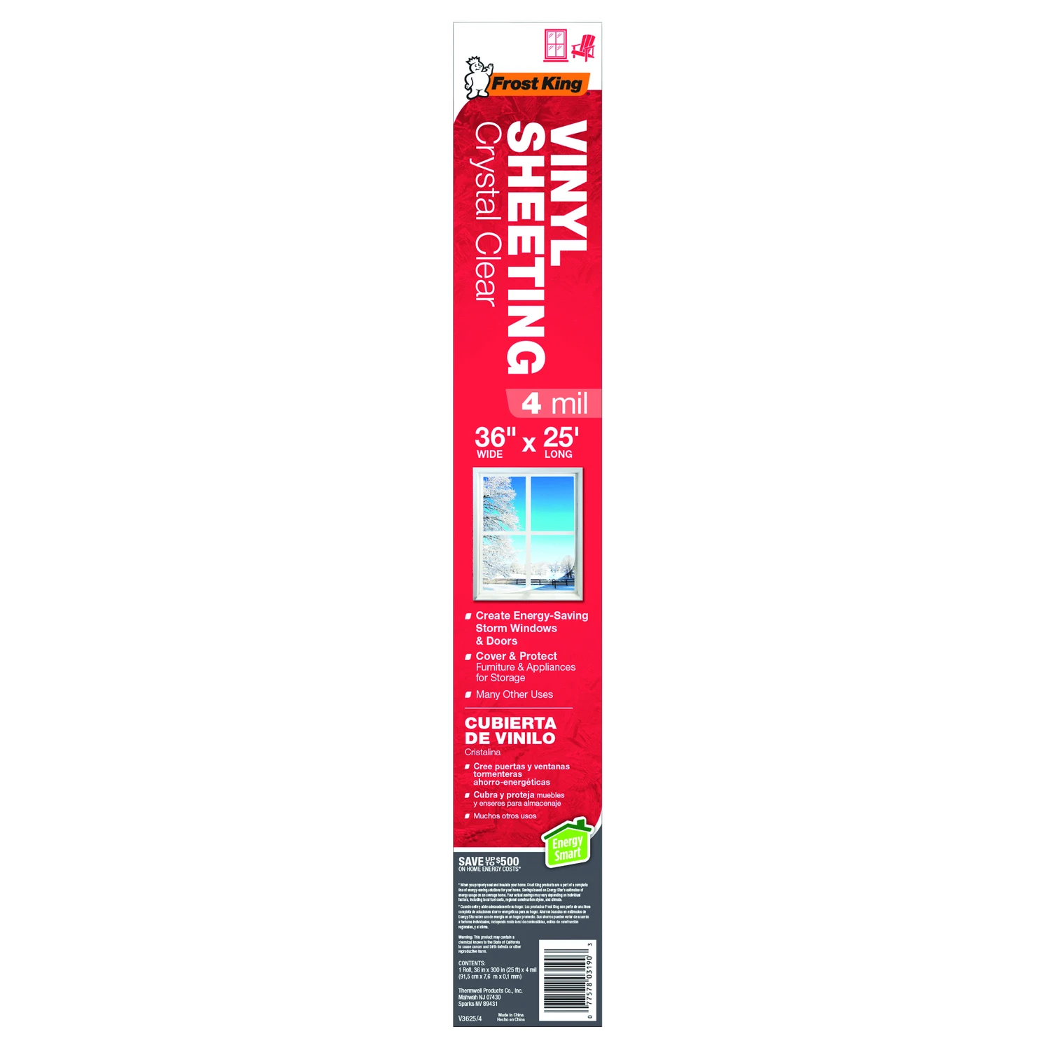 4-Mil Clear Vinyl Sheeting, 3 x 25 Ft.