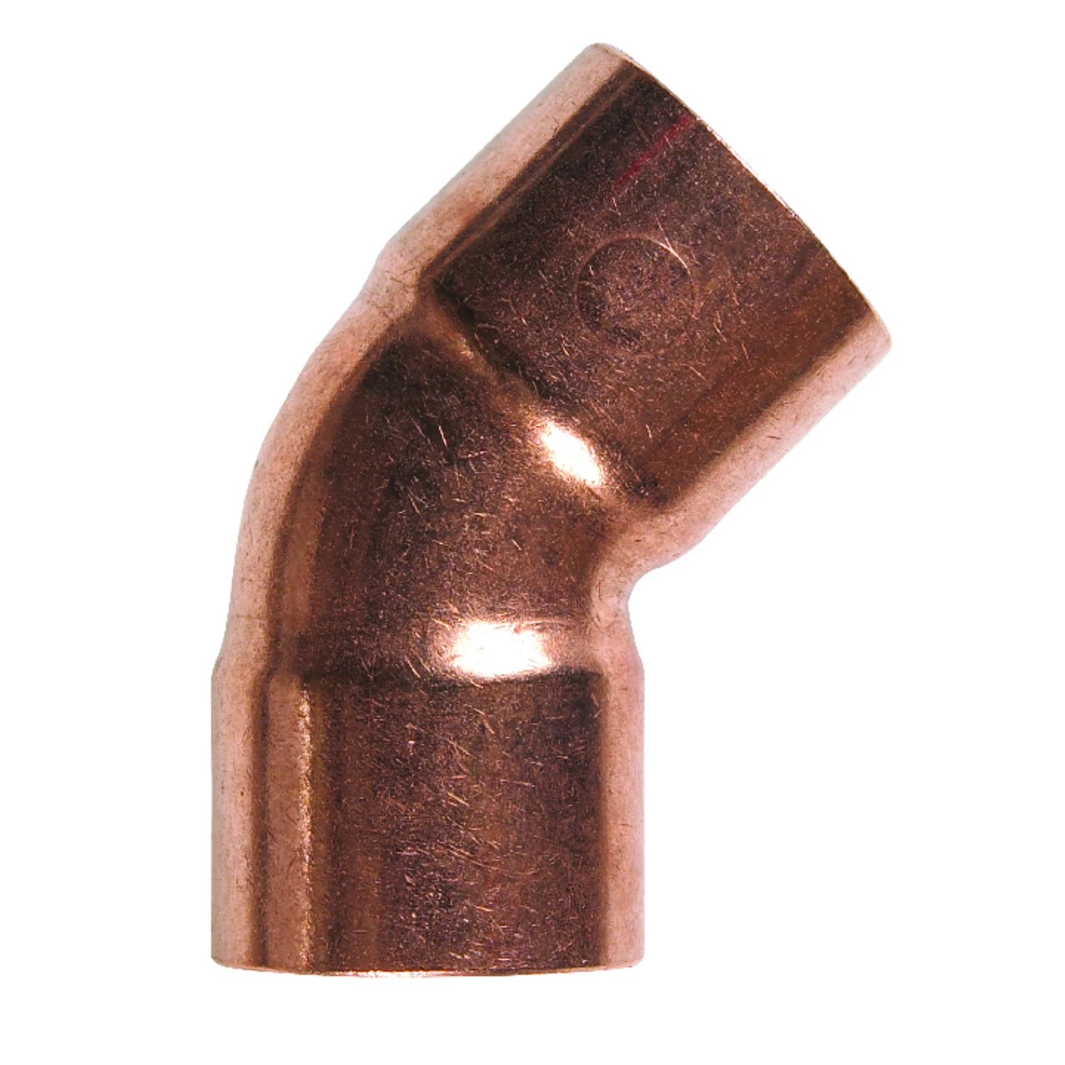 Copper Pipe Elbow, 45 Degrees, 1/2 In. CxC