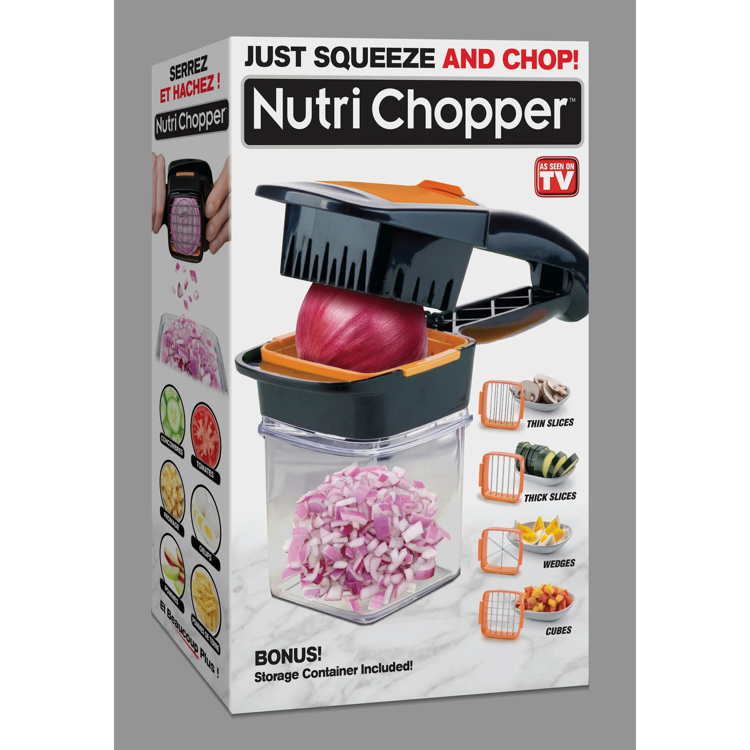 Nutri Chopper, 5 Slicing Options