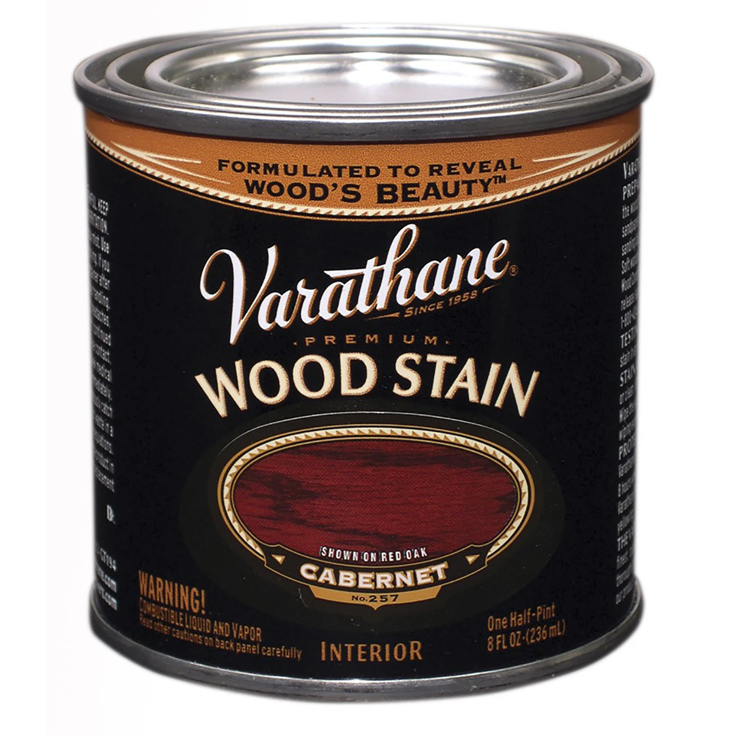 Cabernet Premium Oil-Based Interior Wood Stain, 1/2-Pt.