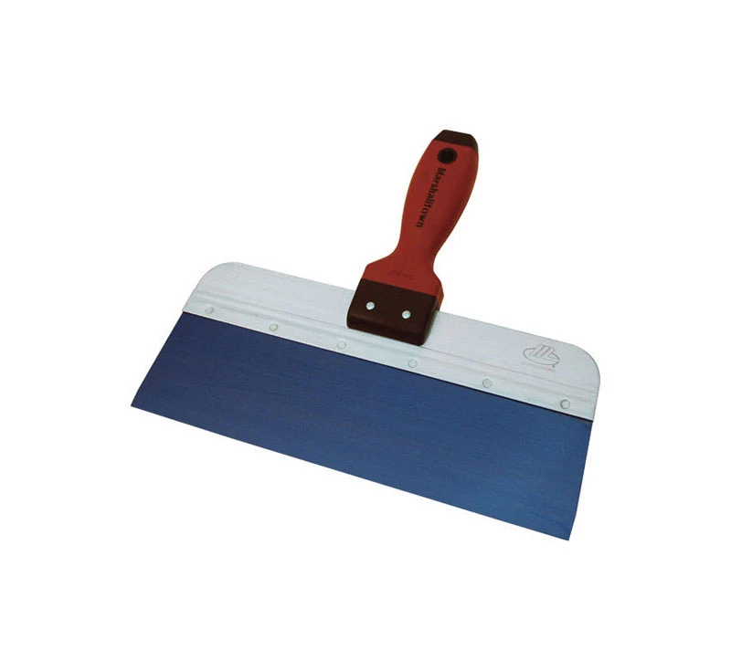 Blue Steel Drywall Taping Knife, DuraSoft Handle, 12 x 3-In.