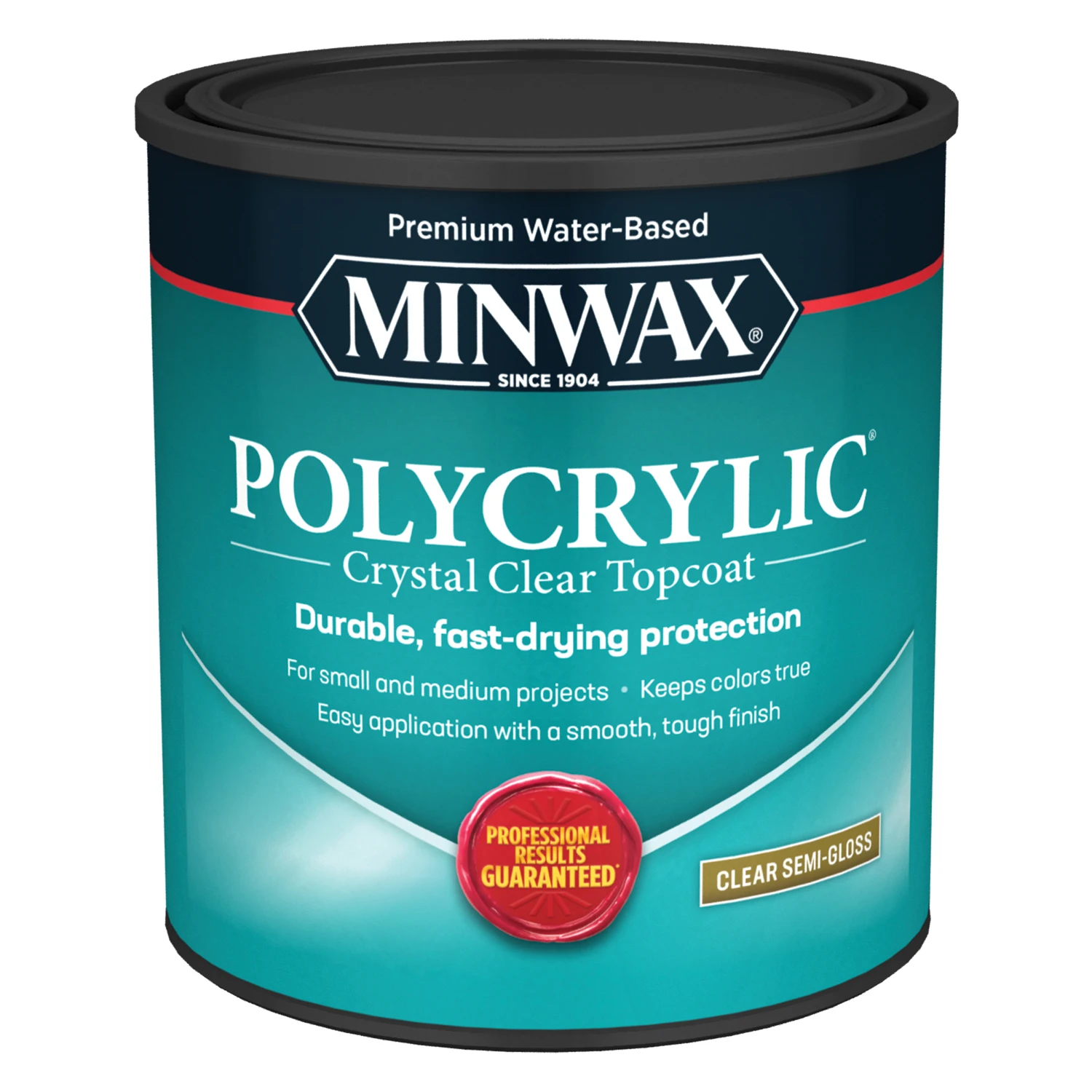 Polycrylic Semi-Gloss Clear Acrylic/Urethane Blend Topcoat, Qt.