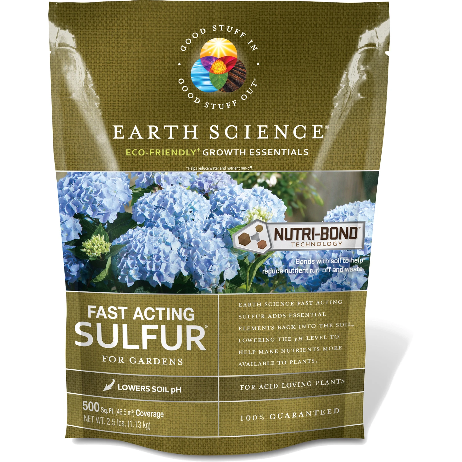 Growth Essentials Garden FA Sulfur, 500 Sq. Ft. Coverage, 2.5 Lbs.