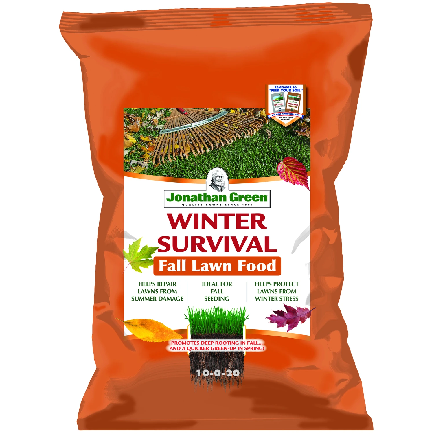 Winter SurvivalFall Lawn Fertilizer,Covers 15,000 Sq. Ft.