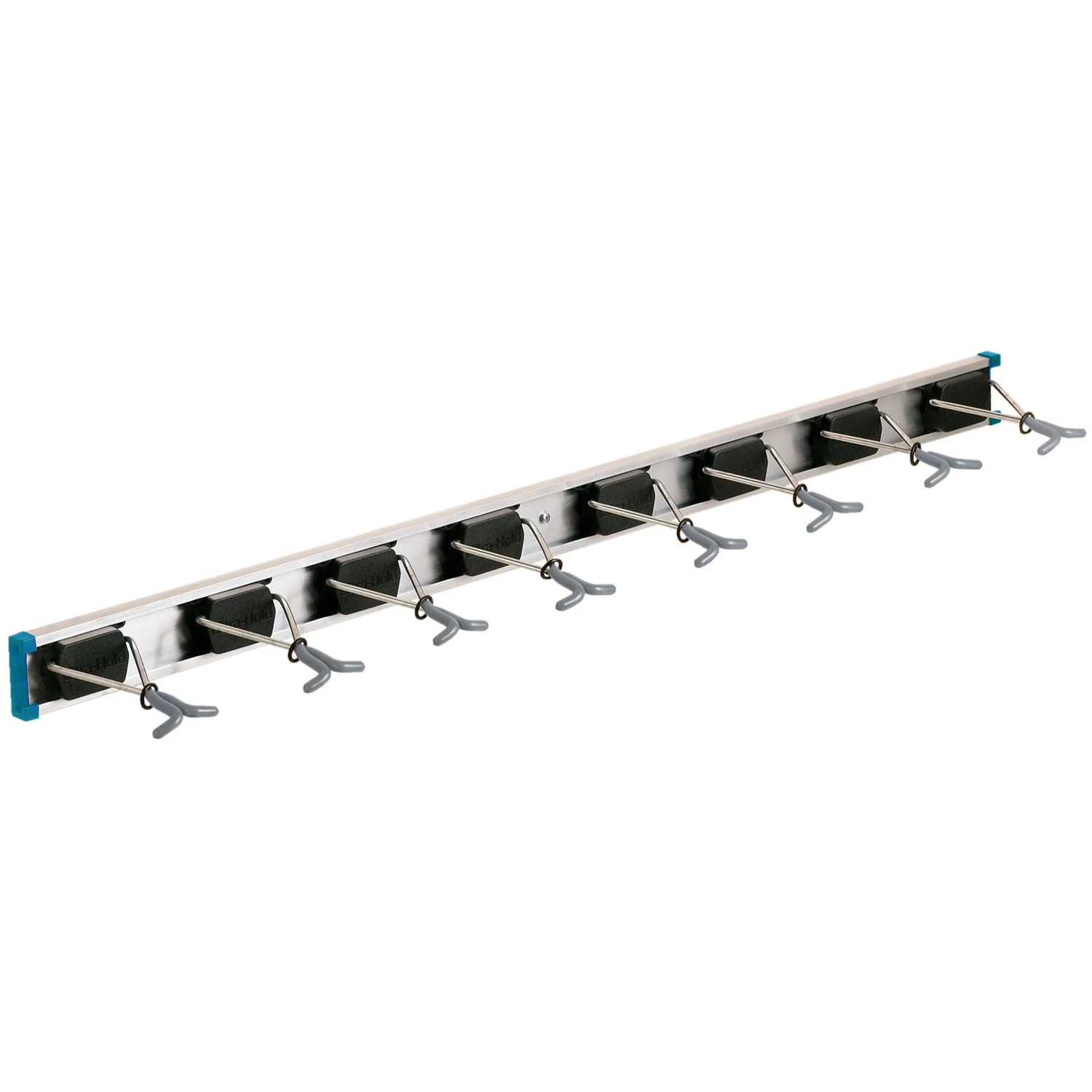 36 In. 8-Hook Rail Wall Rack