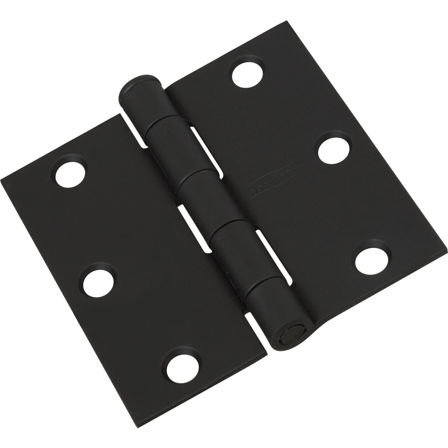 3 x 3 In. Black Square Corner Door Hinge