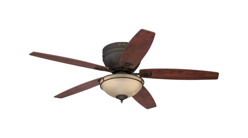 Carolina Ceiling Fan With LED Light Fixture, Bronze, 52-In.
