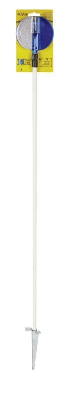 Telescopic Driveway Marker, Blue/White, 46 to 72-In.
