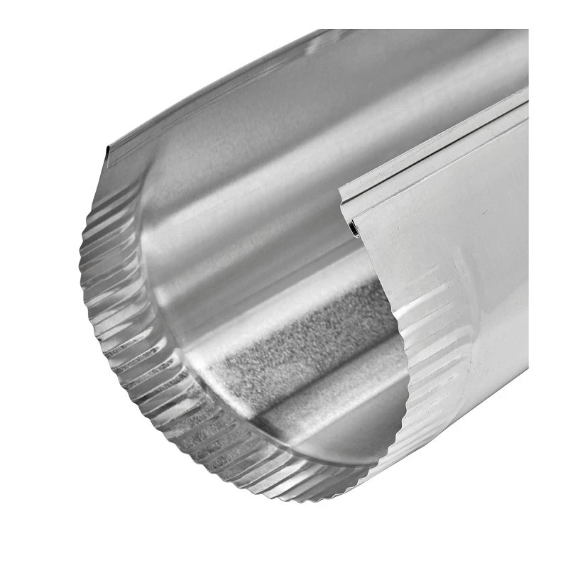 Aluminum Pipe, Snap Lock, 4 x 60 In.