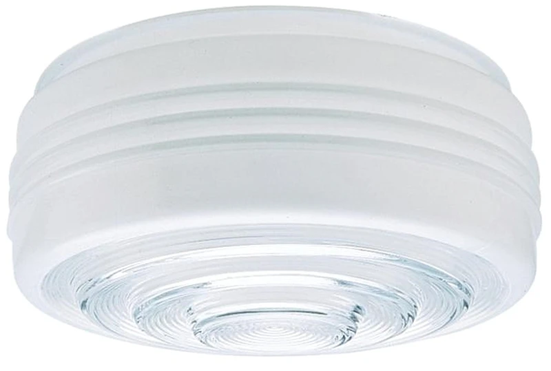 Drum Ceiling Shade, White/Clear, 8.75-In.