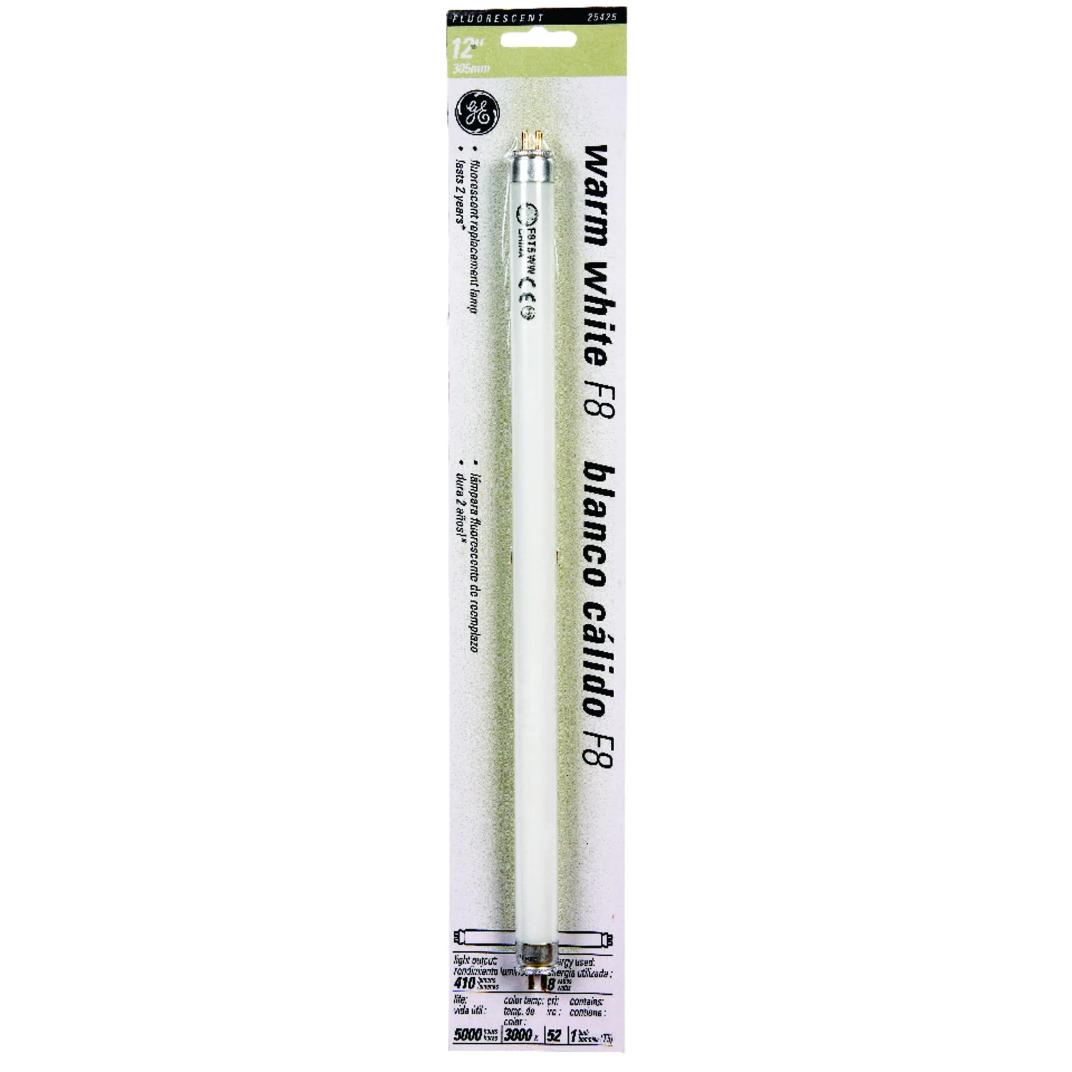 Warm White Fluorescent Replacement Lamp, 8 Watt