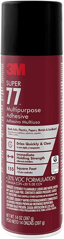 Super 77 14 Oz. Multipurpose Low Voc Spray Adhesive - Strong Bonding Solution