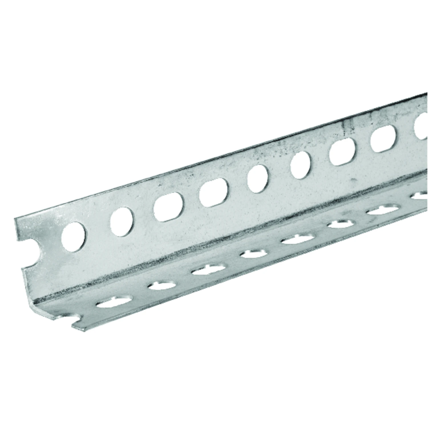 Slotted Steel Angle, 18 Gauge, 1.25 x 1.25 x 36 In.