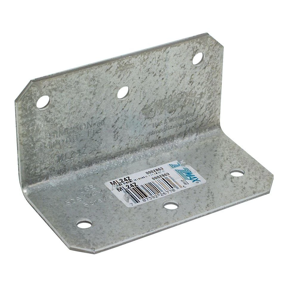 Medium L Angle, Zmax Coating, 2 x 4 In.
