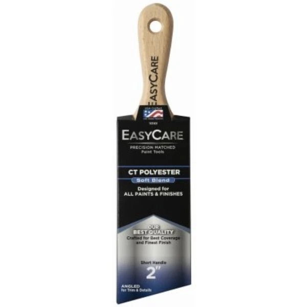 Short Angled Sash Paint Brush, Wood Handle, 2 In.