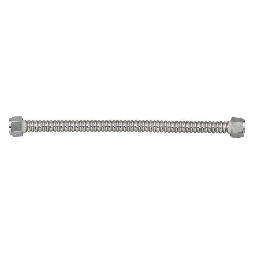 Water Heater Connector, Corrugated Stainless Steel, 3/4 FIP x 18 In.