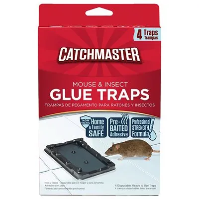 Mouse & Insect Glue Traps, Baited, 4-Pk.