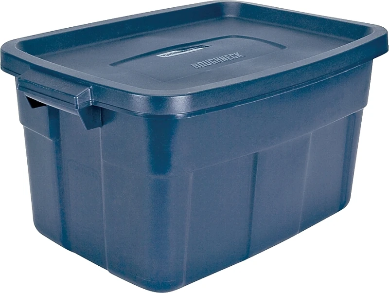 Roughneck Storage Tote, Dark Indigo Metallic, 14-Gallons