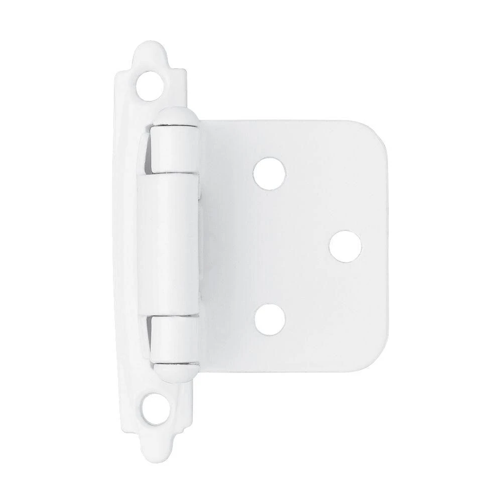 2 x 3/4-In. White Overlay Hinges, 2-Pk.