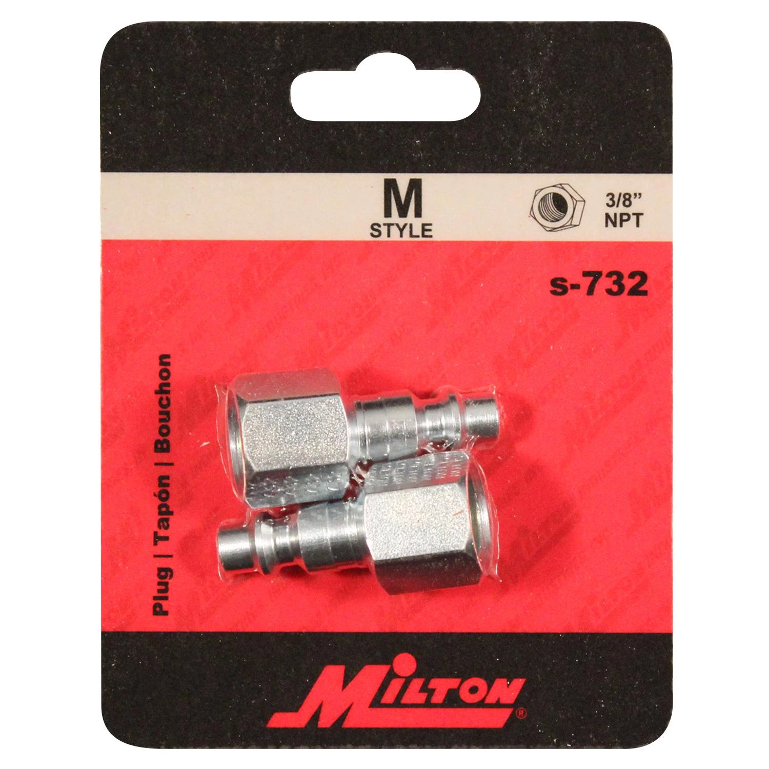 Compressor Plug, M Style, Female, 3/8-NPT, 2-Pk.