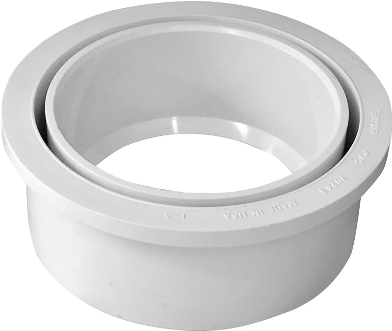 4 X 3 Inch Pvc Dwv Flush Reducing Pipe Bushing, Schedule 40
