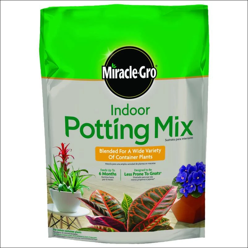 Miracle‑Gro Indoor Potting Mix – 6 Quart Premium Soil for Houseplants