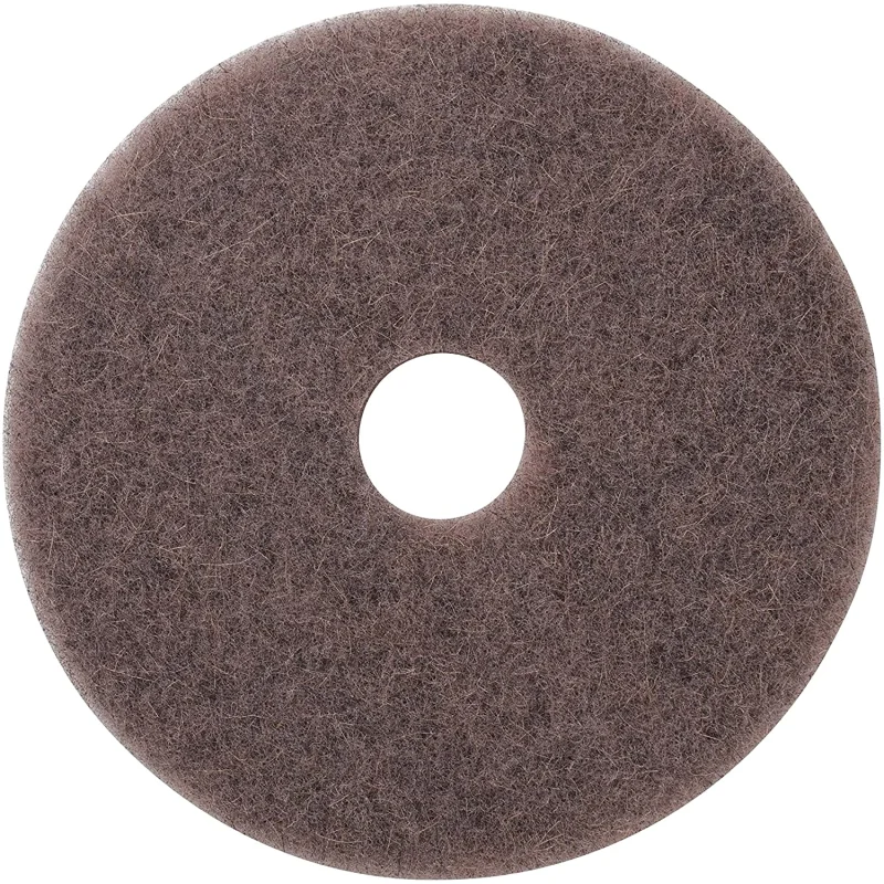 Americo Manufacturing 401717 Porko Natural Ultra High Speed Natural Fiber Burnishing Floor Pad (5 Pack), 17″