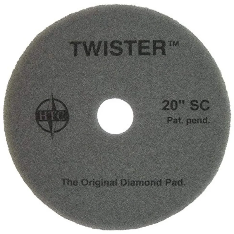 Americo Manufacturing 434817 Twister Diamond Coated SuperClean Floor Pad (2 Pack), 17″