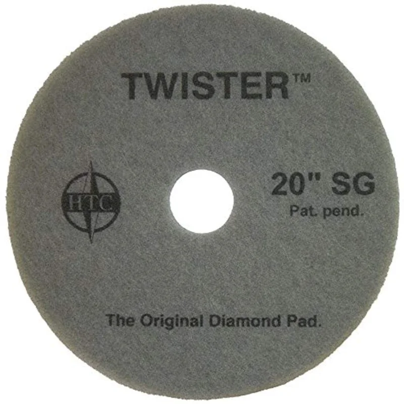 Americo Manufacturing 434920 Twister Diamond Coated SuperGloss Floor Pad (2 Pack), 20″