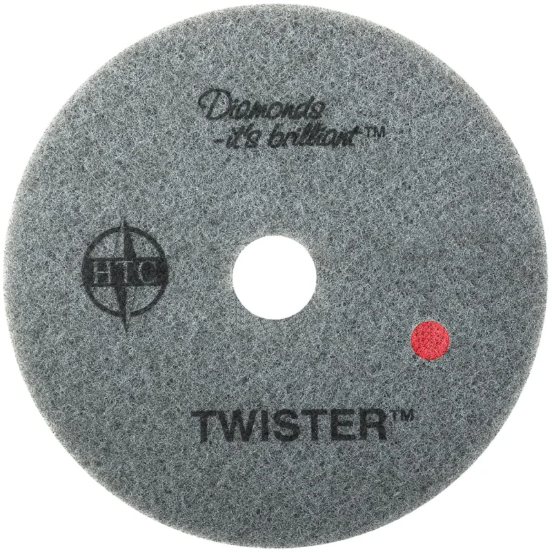 Americo Manufacturing 435220 Twister Red 400 Grit Floor Pad for Heavy Duty Cleaning (2 Pack), 20″