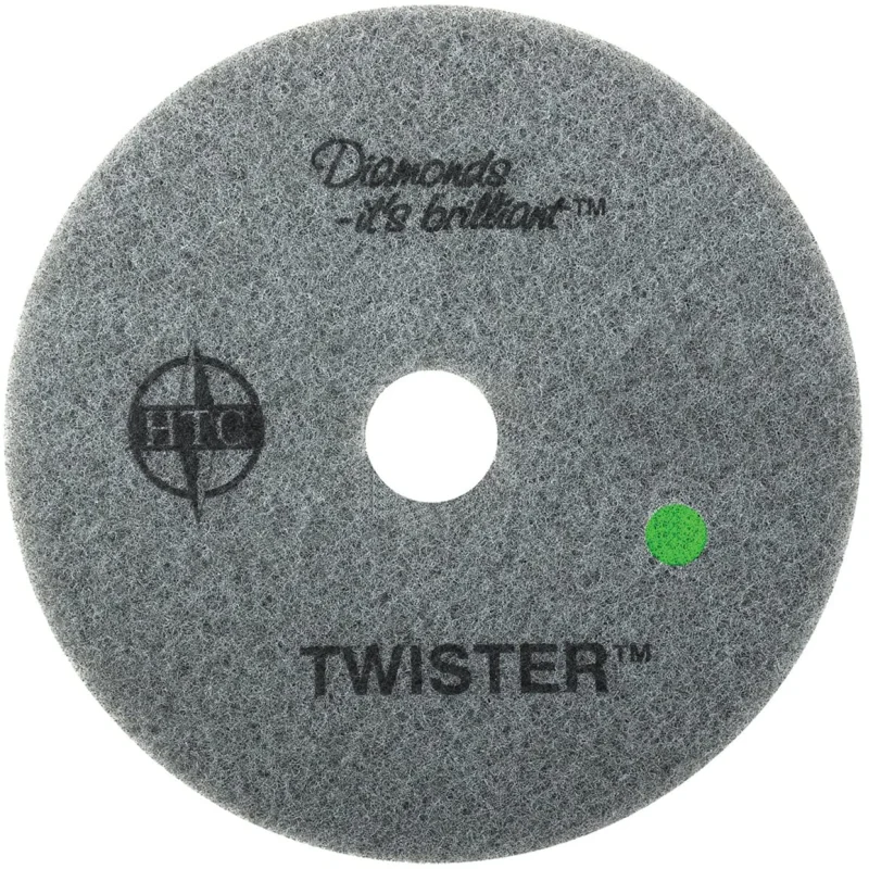 Americo Manufacturing 435520 Twister Green 3000 Grit Floor Pad for Step 3 Polishing and Daily Maintenance (2 Pack), 20″