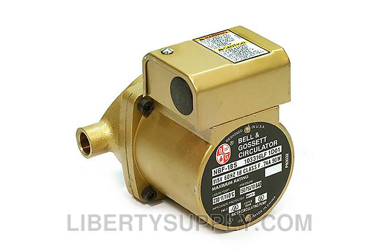 Bell & Gossett Series NBF, 1/25 HP, 3000 RPM, 115v Pump 103316LF