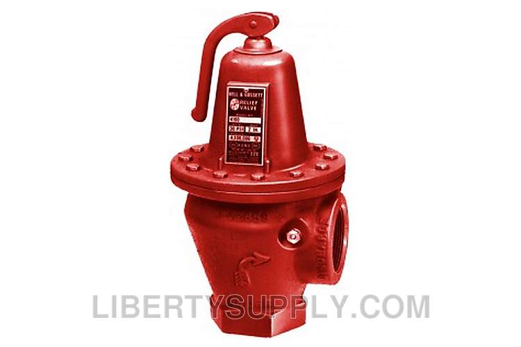 Bell & Gossett 1" NPT Brass Pressure Relief Valve 110134