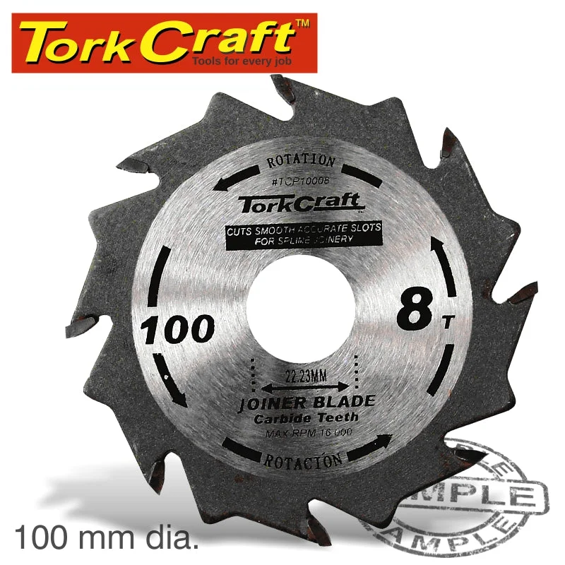 BLADE BISCUIT JOINER 100 X 8T 22.22MM TCT
