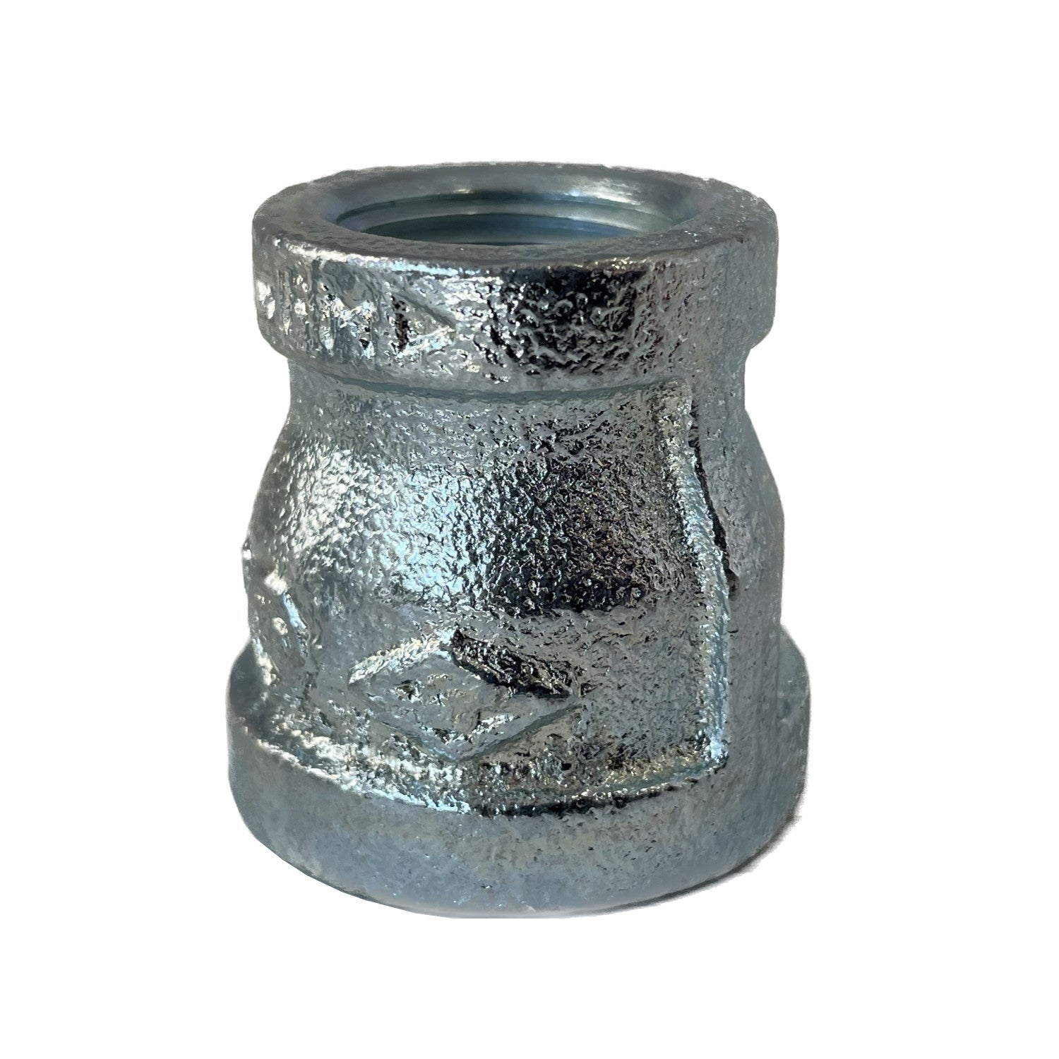 BMI 3/4 Inch x 1/4 Inch NPT Galvanized Bell Reducing Coupling, 150#, UL/FM