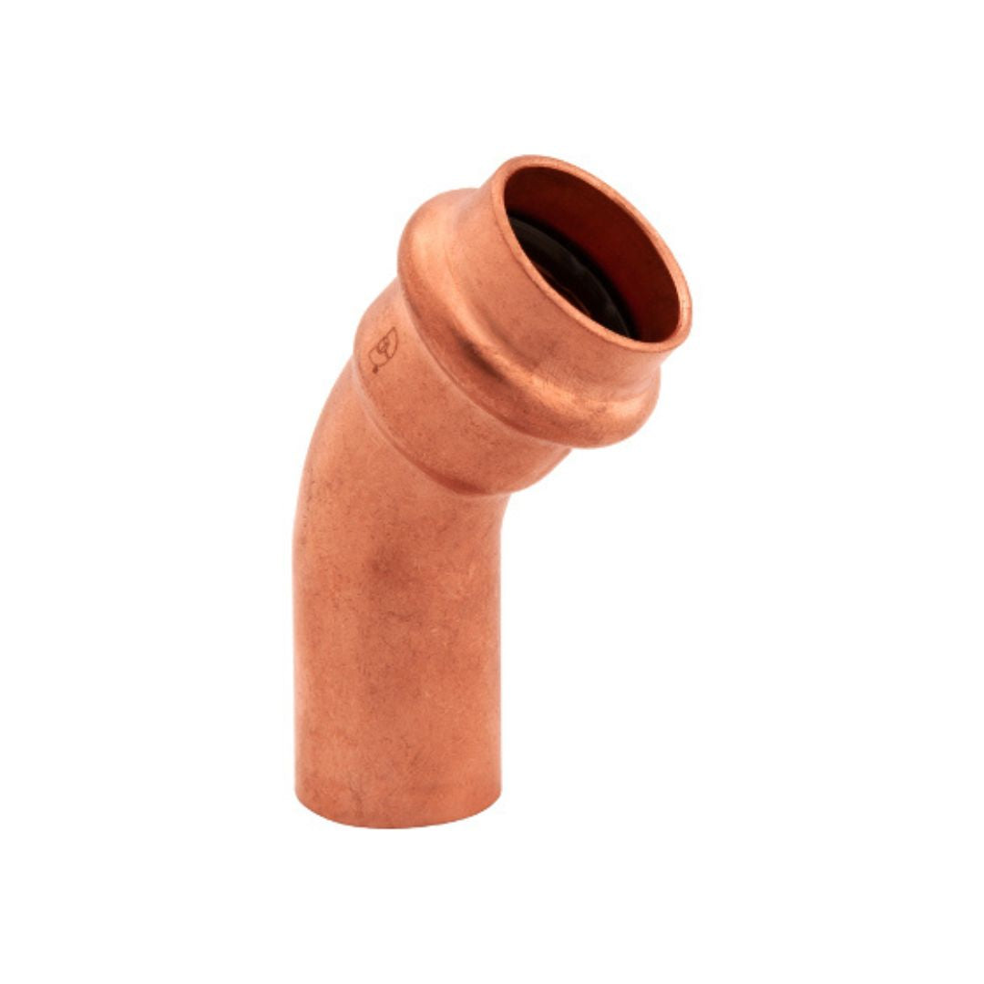 BMI 1-1/2 Inch Copper Press 45 Street Elbow