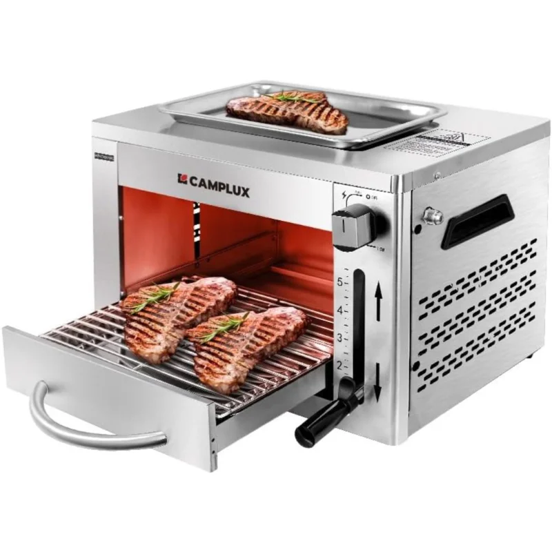 Camplux Outdoor Propane Infrared Steak Grill, 1600 Fast Efficient Heating