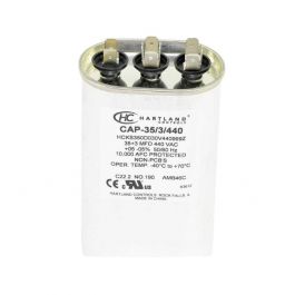 Hartland Controls CAP-35/3/440 Oval Run Capacitor 35/3 MFD 370/440V