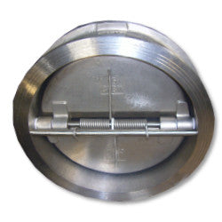 2-1/2 Inch 316 Stainless Steel Dual Plate Wafer Style Check Valve, Buna Seat