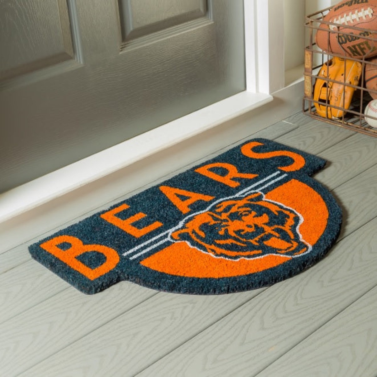 Chicago Bears Shaped Coir Mat