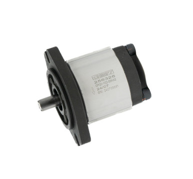 Group 1 Hydraulic Gear Pump: 0.31 CID (4.8cc), 1/2" Key Shaft, SAE AA 2-bolt Mount, SAE 08/06 Ports, CW Rotation