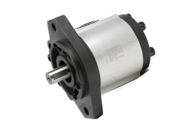 Group 3 Hydraulic Gear Pump: 39.0 cc, 7/8"- 13T Spline Shaft, SAE B 2-bolt Mount, SAE 16/12 Ports, CW Rotation