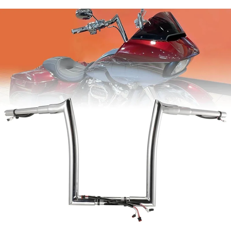 Chrome 1.5″ Fat Ape Hanger Handlebar Chrome